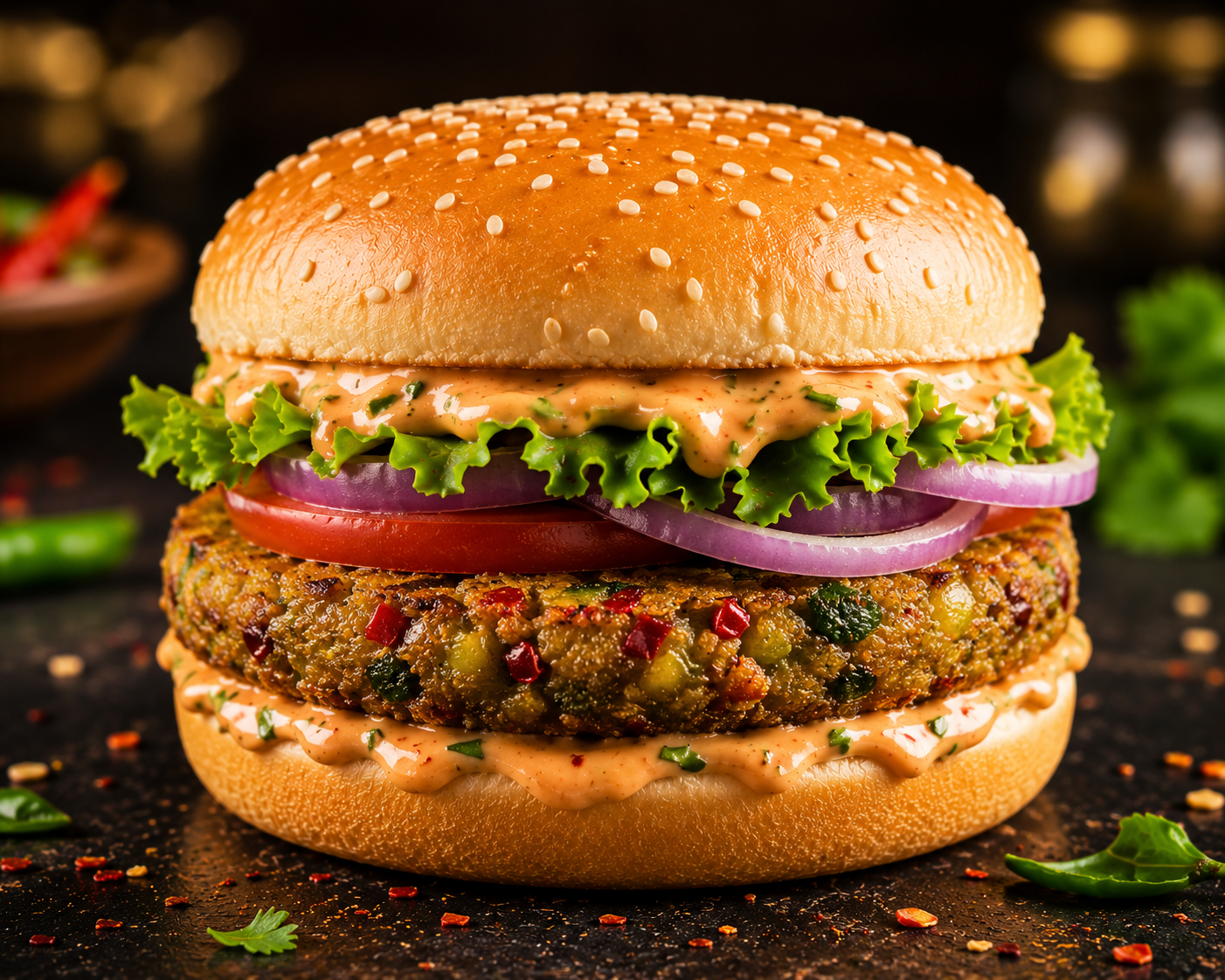 Herb Chilli Burger