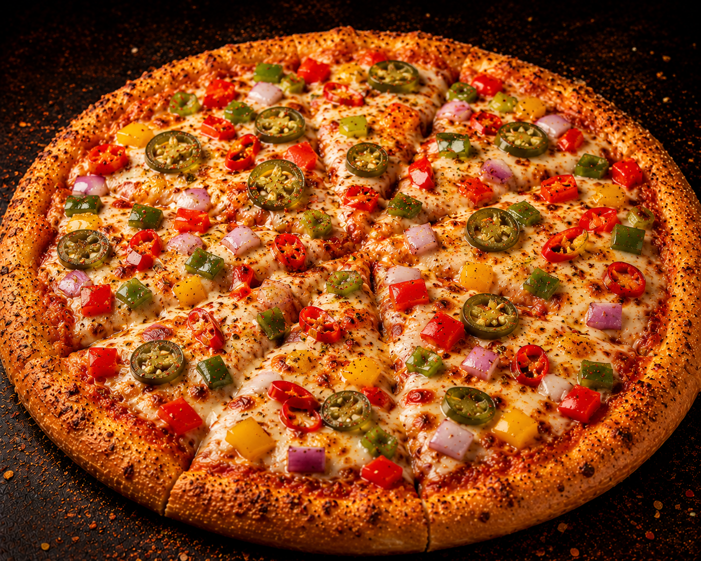 Hot & Spicy Veg Pizza